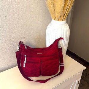 Baggallini Red Quilted Shoulder Bag